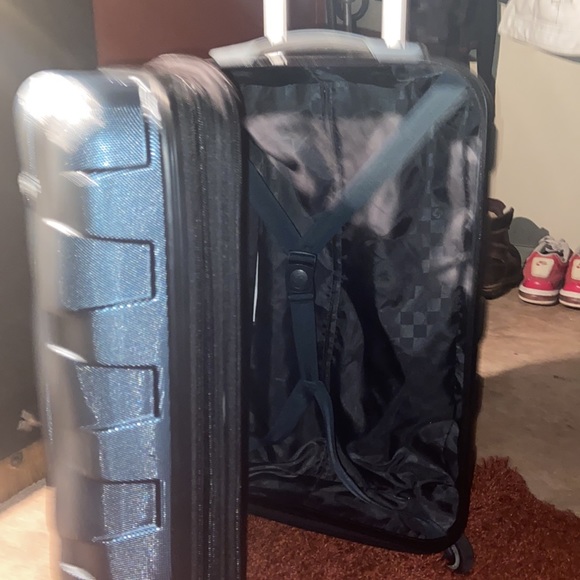 Samsonite Bags Samsonite Grey Carbon Fiber Luggage Bag New Poshmark